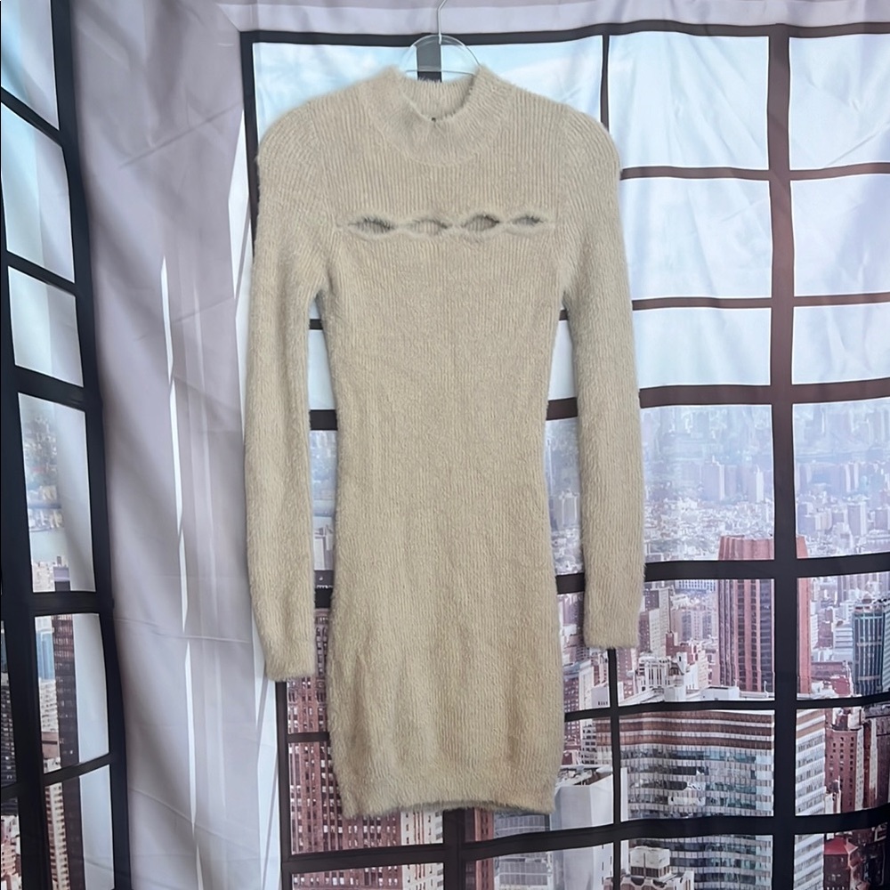 SOLD Blue Blush Nude/Tan Knit Dress Size Medium